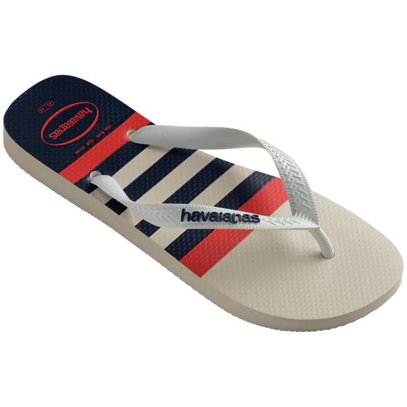 SandaliaTopNauticalBrancoeMarinhoHavaianas41/42-158717