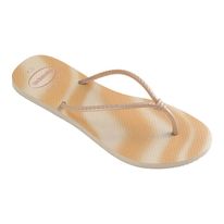 Sandália Slim Tube Gloss Bege Havaianas