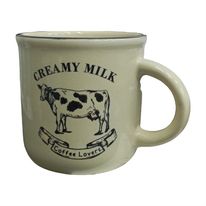 Caneca de Cerâmica Bege Creamy Milk Lyor 180ml