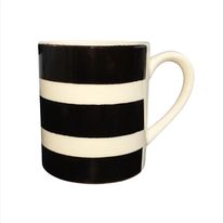 Caneca de Cerâmica Reta Hauskraft Faixas Pretas 300ml