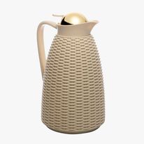 Garrafa Térmica Roma New Rattan Wolff Bege 1L