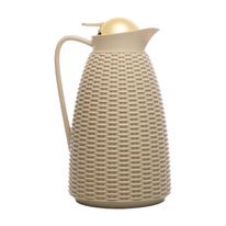 Garrafa Térmica Roma New Rattan Wolff Bege 1L