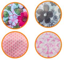 Cortina para Box Estampada Sortida Plast Leo 1,35m x 1,78m
