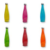 Garrafa de Vidro com Tampa Inox  Sortido Tuut Acqua Color 1L