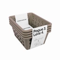 Conjunto Cesta Organizadora Sortida Coza One Leve 4 pague 3