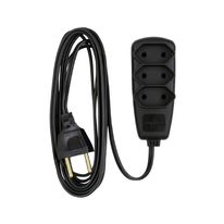 Extensão Bipolar 3 Tomadas Sortida Daneva 5m 10A