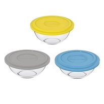 Tigela de Vidro Plus com Tampa Sortida Marinex 500ml