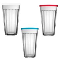 Copo Americano com Tampa Long Drink Sortido Nadir 450ml