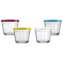 Tigela de Vidro Americano com Tampa Sortida Nadir 150ml