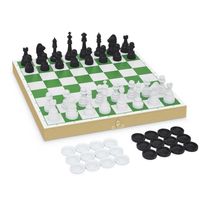 Jogo de Xadrez e Damas Escolar Junges