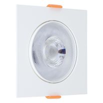 Spot Led de Embutir Quadrado Branco Bronzearte 12W 6500K Bivolt