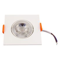 Spot Led de Embutir Quadrado Branco Bronzearte 3W 3000K Bivolt