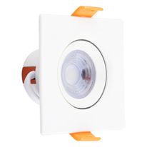 Spot Led de Embutir Quadrado Bronzearte 3W 6000K Bivolt