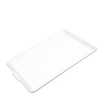 Bandeja de Plástico Rasa Retangular Plasvalé 36cm x 32cm