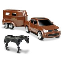 Carro Pick-up e Carreta com Cavalo Sortido Roma Jensen