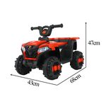 MiniQuadricicloInfantilEletricoZippyToysVermelho6V-159851