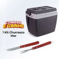 Caixa Térmica Preta Mor 34 Litros