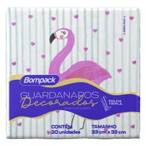 Guardanapo de Papel Folha Tripla Flamingo Bompack 20 unidades