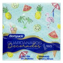 Guardanapo de Papel Folha Tripla Tropical Bompack 20 unidades