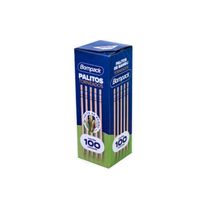 Palito de Bambu Torneado Bompack com 100 unidades
