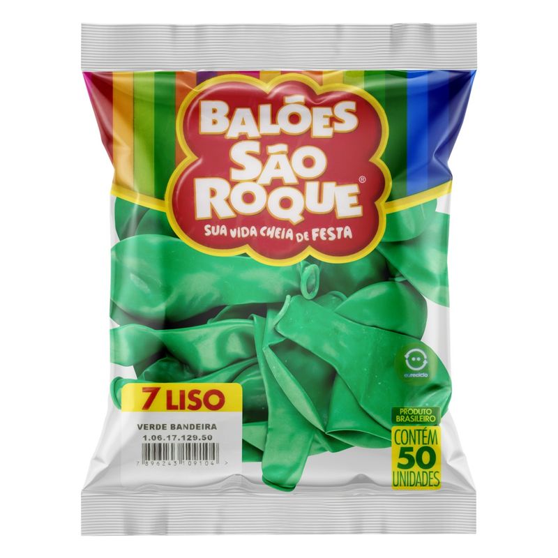 Balao-Liso-N-º-7-Verde-50-Unidades-Sao-Roque-18376