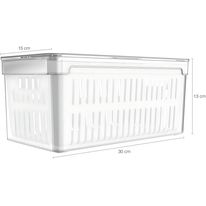Organizador de Geladeira com Cesto OU Clear Fresh 5L
