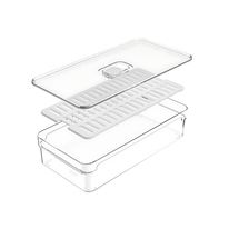Organizador de Geladeira com Tampa OU Clear Fresh 2,8L