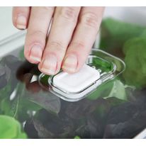 Organizador de Geladeira com Cesto Duplo OU Clear Fresh 2,2L