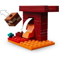 Bloco de Montar Lego Minecraft Batalha no Nether 99 Peças