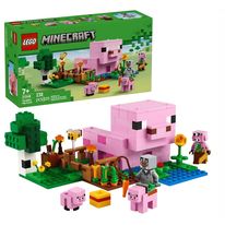 Bloco de Montar Minecraft LEGO Casa do Porco Bebê 238 Peças