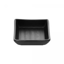Porta Shoyu Quadrado de Melamina Lyor Tóquio Preto 7cm x 3cm