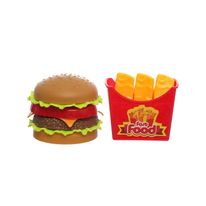 Kit Fast Food Hora do Lanche Etitoys 2 Peças