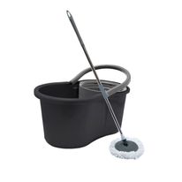 Balde Mop Pop Giratório Útil Preto 13L