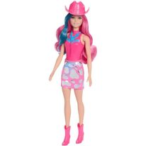 Boneca Barbie Color Reveal Sortida Mattel Cowgirl
