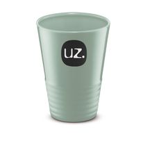 Copo de Plástico Gomado UZ Verde 300ml