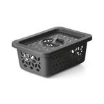 Cesto-Organizador-de-Plastico-com-Tampa-UZ-Cinza-Titanio-15L-160672