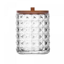 Porta Cotonete Com Tampa de Bambu Lyor Special My Box