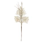 Galho-Folhas-Glitter-Champagne-Magizi-30cm-82962