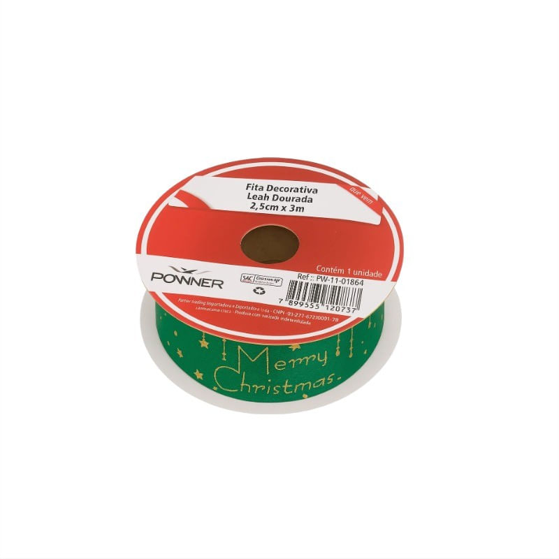 Fita-de-Natal-Powner-Verde-25cm-x-3m-162103