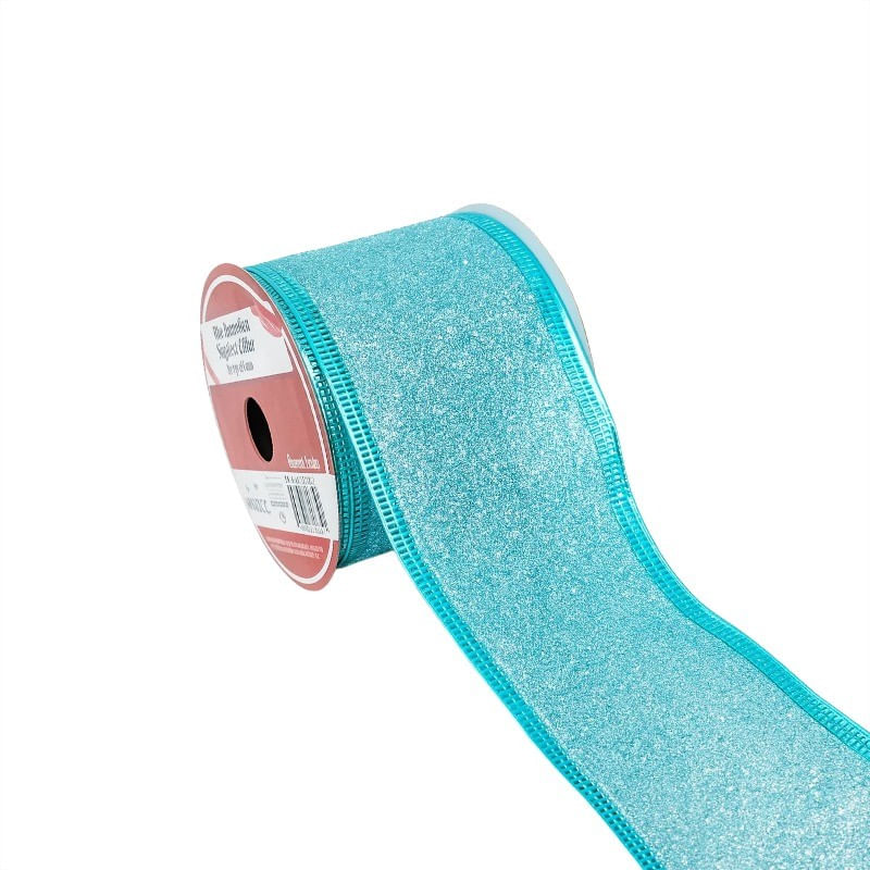 Fita-de-Natal-com-Gliter-Powner-Azul-Escuro-6cm-x-3m-162104
