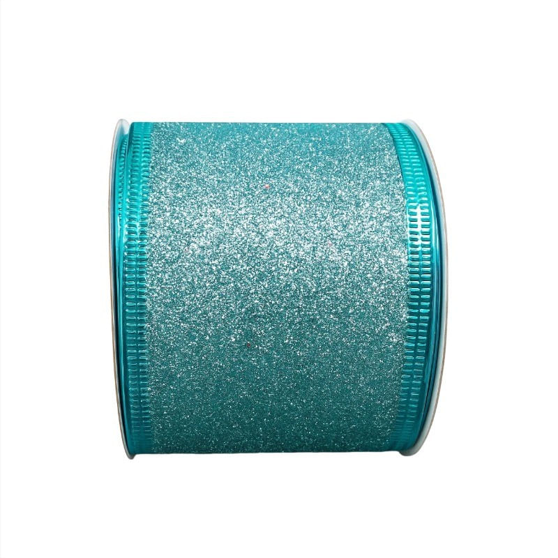 Fita-de-Natal-com-Gliter-Powner-Azul-Escuro-6cm-x-3m-162106