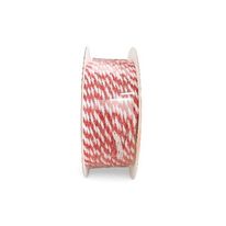 Barbante de Natal Powner Vermelho e Branco 3m