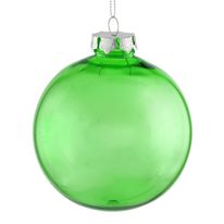 Bola de Natal Cristal Verde Powner 10cm