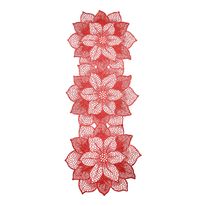 Trilho de Mesa Natalino Vermelho Powner 34,5cm x 89cm