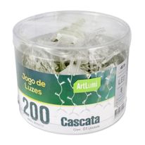 Cascata com Emenda Newpro 200 Leds Branco