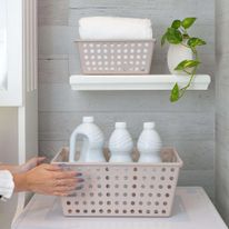 Cesta Organizadora Flora Maxi Areia Coza 13L