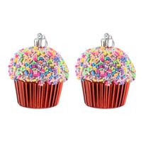 Conjunto Enfeite Cupcake Powner 6cm com 2 Peças