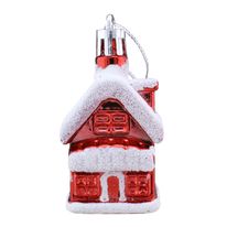 Conjunto Enfeite Casinha Powner 5,5cm com 4 Peças