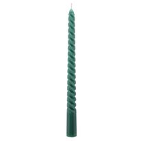 Conjunto de Vela Torcida Metalizada Verde Powner 20cm com 2 peças