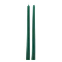 Conjunto de Vela Metalizada Verde Powner 20cm com 2 Peças